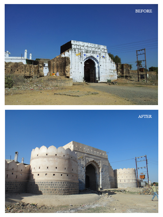 Restoration of Madhipur Fort Distt Ujjain, Madhya Pradesh